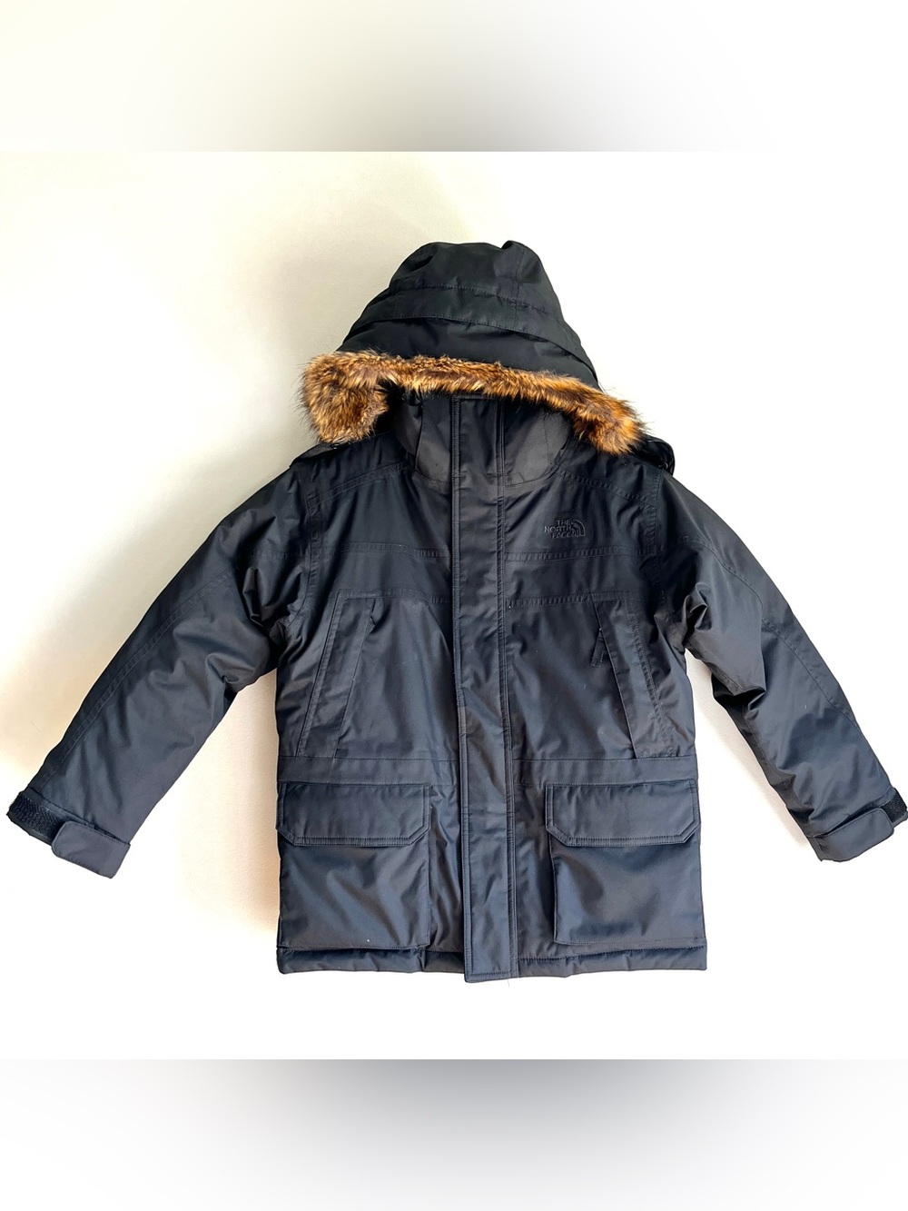 North Face McMurdo parka boys S 7 8 jacket black puffer 550 down dryvent hood
